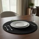 Kit 6 Jogo Americano Redondo 38cm Sousplat Para Mesa Posta Elegante Cozinha Decorada Almoço Jantar