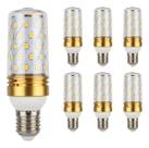 Kit 6 Lâmpada Halopin 3 Cores Led E14 5w Lustres Arandela Branco Frio Branco Neutro Amarelo Quente