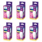 Kit 6 Lâmpada Led Bulbo 11w = 75w 1018lm Bivolt Philips 3000k amarela Cor Da Luz Branco-quente