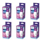 Kit 6 Lâmpada Led Bulbo 13w = 90w 1311lm Bivolt Philips 6500k branca Cor Da Luz Branco-frio