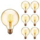 Kit 6 Lâmpada Led Filamento G95 4W 2200K Retrô Vintage Opus