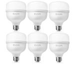 Kit 6 Lampada Led Super Bulbo 30W 6500K - Elgin