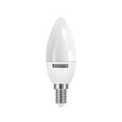 Kit 6 lâmpada led taschibra vela tvl25 leitosa 3w e14