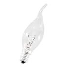 kit 6 Lâmpada Vela Bico Torto 40w 127v E14 Clara Branco quente