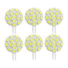 Kit 6 Lâmpadas 15 Leds G4 12V 24v Branco Quente Kit 6 Lâmpadas 15 Leds G4 12V 24v Branco Quente