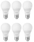 Kit 6 lâmpadas bulbo pera 9w e27 bivolt 6500k avant