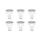 Kit 6 Lampadas Dicroica Led Gu10 7w 3000k 4000k 6500k Mr16