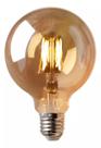 KIT 6 Lâmpadas Filamento Led G95 Retrô 4w 2700k Âmbar