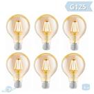 Kit 6 Lâmpadas Filamento Led Retro Vintage G125 Kit 6 Lâmpadas Filamento Led Retro Vintage G125