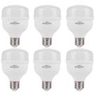 Kit 6 Lâmpadas High Led 20W Bivolt E27 6500K Luz Branca Blumenau