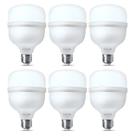 Kit 6 Lâmpadas Led Bulbo T50W Bivolt 6500K Branca Fria Elgin Kit 6 Lâmpadas Led Bulbo T50W Bivolt 6500K Branca Fria Elgin