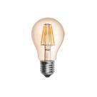 Kit 6 Lâmpadas Led Filamento 4W A60 Vintage Retro Luz Âmbar