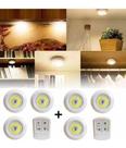 Kit 6 Lampadas Led Luminaria Controle Sem Fio Remoto Full