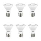 Kit 6 Lâmpadas Led Par 20 7w E27 Ip65 Taschibra Bivolt 2700k Luz Quente