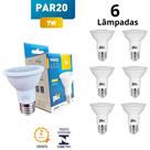 Kit 6 Lâmpadas Led Par20 7W Branco Neutro 4000K Bivolt E27 Pix Kit 6 Lâmpadas Led Par20 7W Branco Neutro 4000K Bivolt E27 Pix