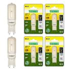 Kit 6 Lâmpadas Led Taschibra G9 Bipino 2,5w Leitosa 2700k 110v