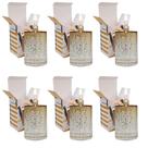 Kit 6 Lamparina Decorativa Sonhos Dourados Vela Bistrot