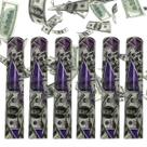Kit 6 Lança Confete Festa Dinheiro Dollar Réveillon Carnaval