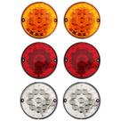 KIT 6 Lanterna Traseira 10 LED 12 volts Ø 12.5 cm - Ônibus Caio / Marcopolo / Caminhão