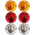 KIT 6 Lanterna Traseira Ônibus Caminhão 155mm 10 LED 24V
