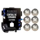 Kit 6 LED MONO 10W + Central de Comando Globaltech 120W