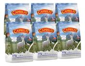 Kit 6 Leite De Cabra Em Pó Integral Caprilat Sachê 375g