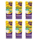 Kit 6 Leite Ninho Semidesnatado A2 1L