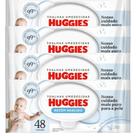 Kit 6 lenços umed huggies recém nascido 48un