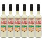Kit 6 Licores de Abacaxi com Coco Paratiense 500 ml Cachaça Piña Colada Lembrancinha Frutado Presente Presenteável