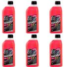 Kit 6 litros aditivo radiador rosa pronto para uso atacado
