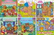Kit 6 Livros de Colorir Cute Comfy Goods Desenhos Fofos e Criativos Arte Relaxante