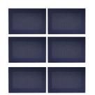 Kit 6 Lugar Americano Frame Decoração Multiuso Azul