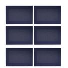 Kit 6 Lugar Americano Frame Decoração Multiuso Azul
