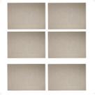 Kit 6 Lugar Americano Prático Resistente em Frame 45x30 Nude