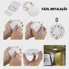 Kit 6 Luminaria Lampada Led Spot Sem Fio Controle Remoto SMD