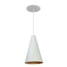 Kit 6 Luminária Pendente Cone Com Interior Cobre Com Fiação 110/220v