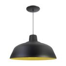 Kit 6 Luminária Pendente Retro 40cm Interior Amarelo Com Fiação 110/220v