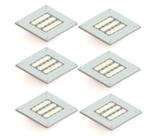 Kit 6 Luminária Posto De Combustível 200w Led Osram 18000lm Ip66 Combate