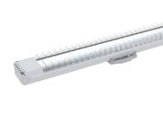 Kit 6 luminárias calha lumifácil taschibra 2x16/18/20w branc