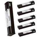 Kit 6 Luminárias de Sobrepor Compacta Ta7 2xe27 Bivolt Preto Taschibra