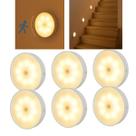 KIT 6 Luminárias Led Sem Fio Com Sensor de Presença