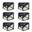 Kit 6 Luminarias Solar De Alta Potência 100 Leds Alto Brilho A Prova D'Água