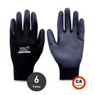 kit 6 Luvas tátil pu de segurança epi proteção Volk kit 6 Luvas tátil pu de segurança epi proteção Volk