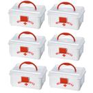 Kit 6 Maletas P/ Medicamentos Primeiros Socorros 19x16x10CM