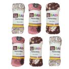 Kit 6 Mantas Infantis 70cm x 1,00M - Bene Casa Baby