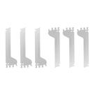 Kit 6 Mão Francesa Apoio Para Bandeja 30cm SLG Gôndolas New Plus - SA Gôndolas Kit 6 Mão Francesa Apoio Para Bandeja 30cm SLG Gôndolas New Plus - SA Gôndolas