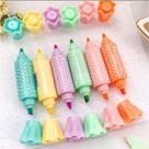 Kit 6 Marca Texto Pastel Duplo Candy Fofo Kawaii Material Escolar Kit 6 Marca Texto Pastel Duplo Candy Fofo Kawaii Material Escolar