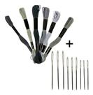 Kit 6 Meadas Para Bordado Ponto Cruz + 9 Agulhas De Bordar Kit 6 Meadas Para Bordado Ponto Cruz + 9 Agulhas De Bordar