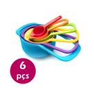 Kit 6 Medidores Colher Sopa Copo Dosadora Para Cozinha Bolos