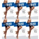 Kit 6 Meia Calça Clássica Adherence Fio 15 Preto EG - Trifil Kit 6 Meia Calça Clássica Adherence Fio 15 Preto EG - Trifil